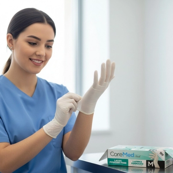 Bimel CoreMed Pudrasız Lateks Muayene Eldiveni