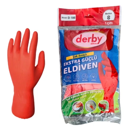 Derby Bulaşık Eldiveni Ekstra Güçlü D-100