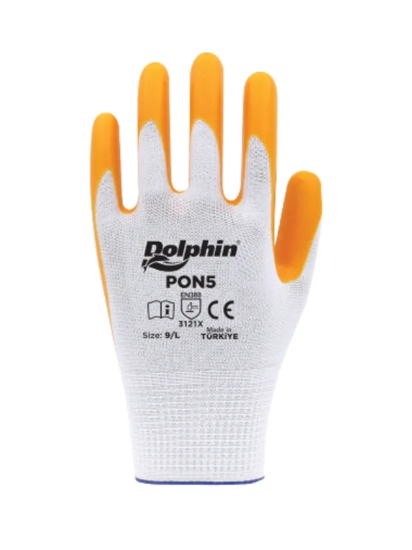 Dolphin PON5 Polyester Örme Nitril Eldiven