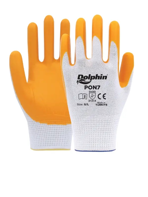 Dolphin PON7 Polyester Örme Nitril Eldiven