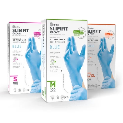 Reflex Slimfit Copolymer Mavi Eldiven