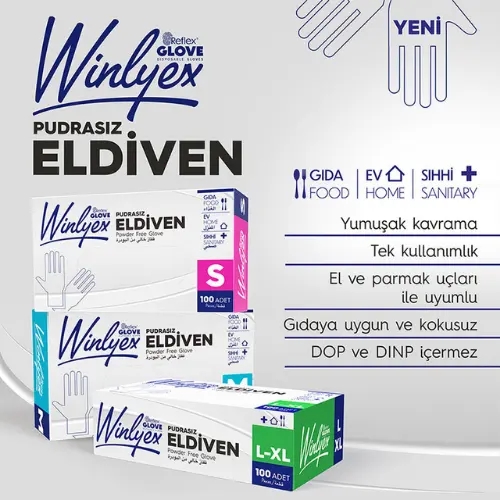 Reflex Winlyex Pudrasız Eldiven