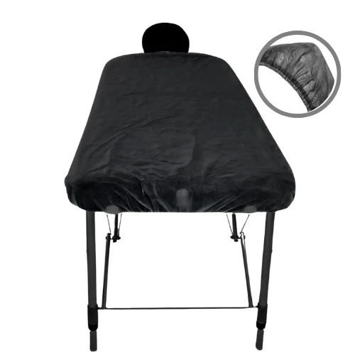 Tek Kullanımlık Sedye Örtüsü Siyah 80x240 cm 50’Lİ