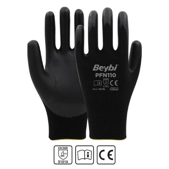 Beybi PFN 110 Köpük Nitril Pu Eldiven-Ucuz Eldiven