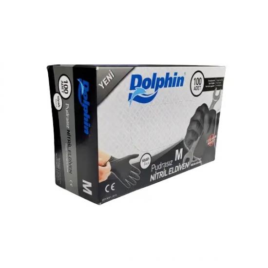 Dolphin Ekstra Kalın Siyah Nitril Eldiven