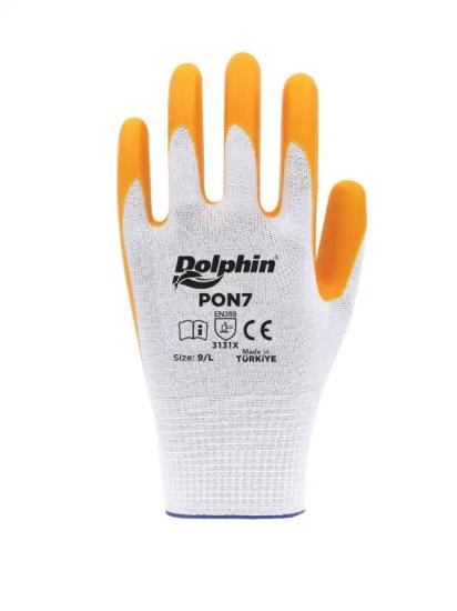 Dolphin PON7 Polyester Örme Nitril Eldiven