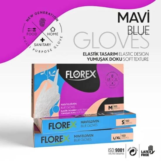 Florex Tpe Mavi Eldiven - Ekonomik Fiyat