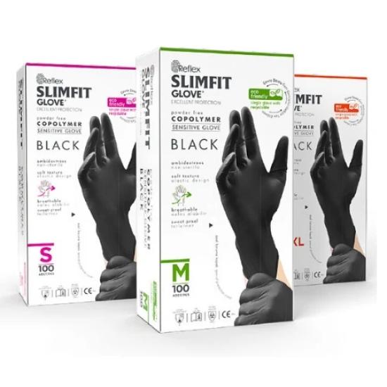 Reflex Slimfit Copolymer Siyah Eldiven
