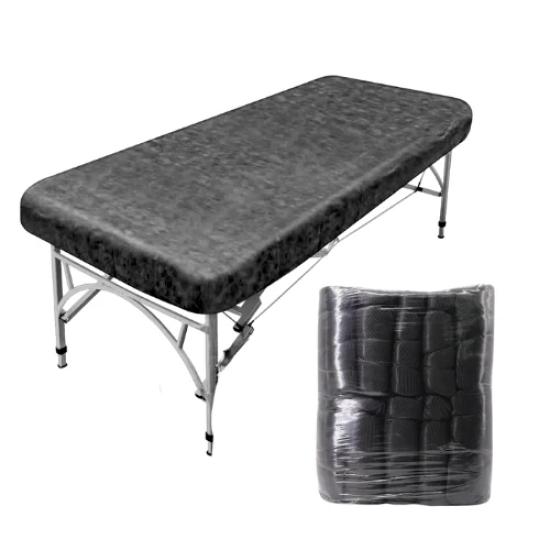 Tek Kullanımlık Sedye Örtüsü Siyah 80x240 cm 50’Lİ